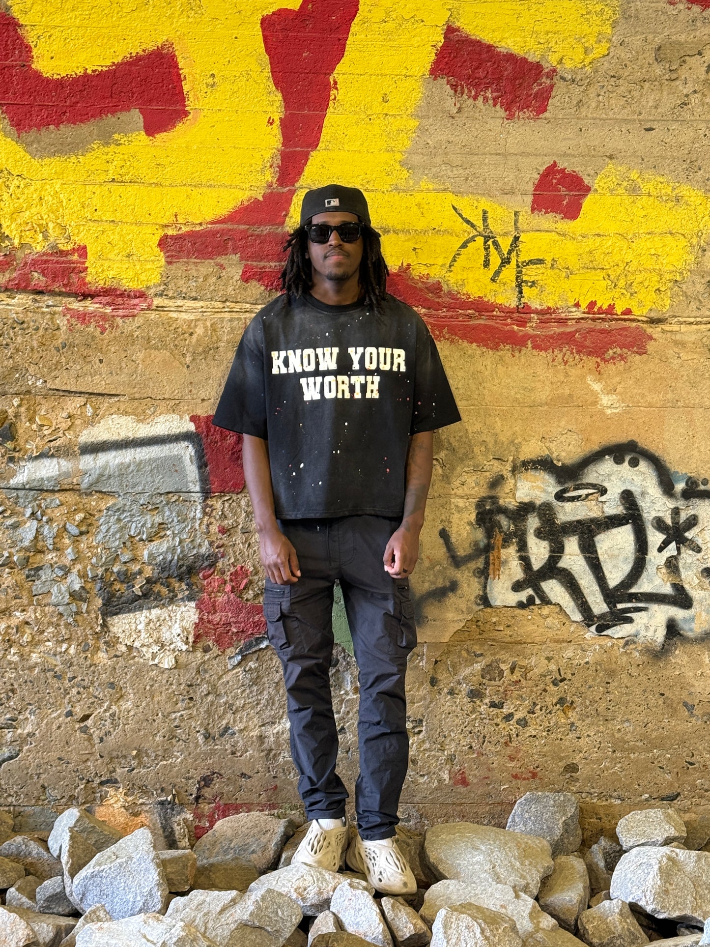 Black Know Your Worth Tshirt