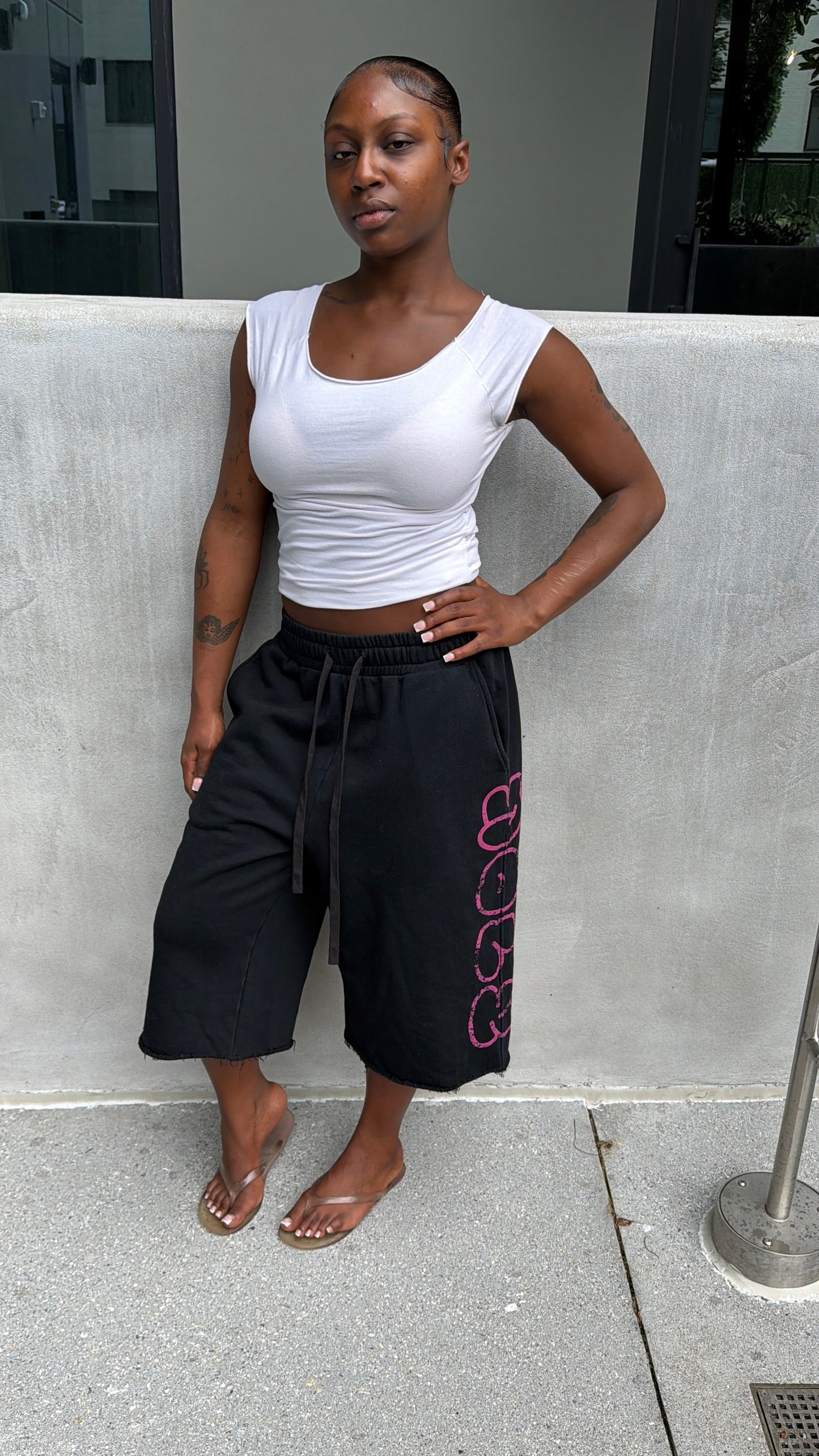 Black York 3/4 Shorts