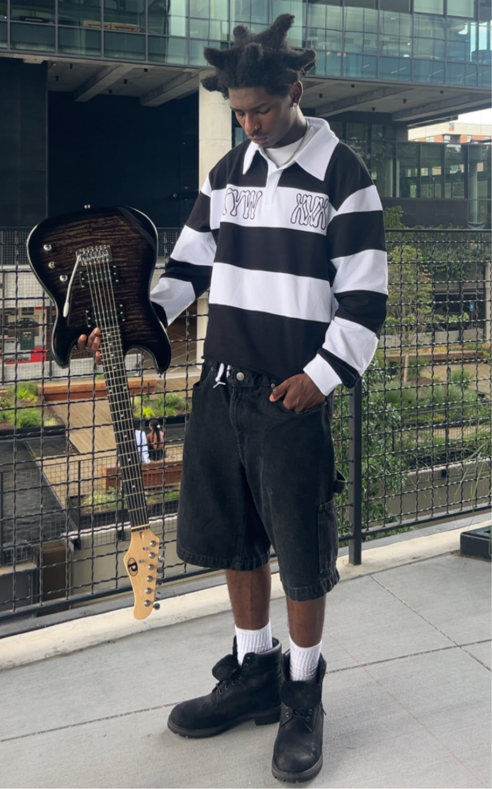 Black & White KYW Rugby TShirt