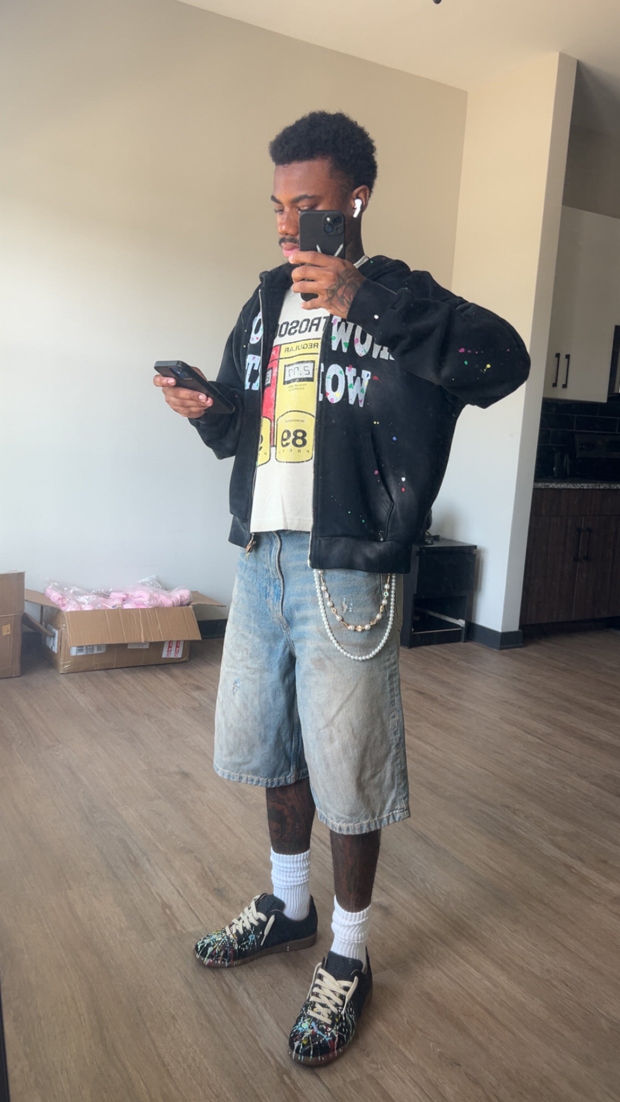 Black Know Your Worth Zipup