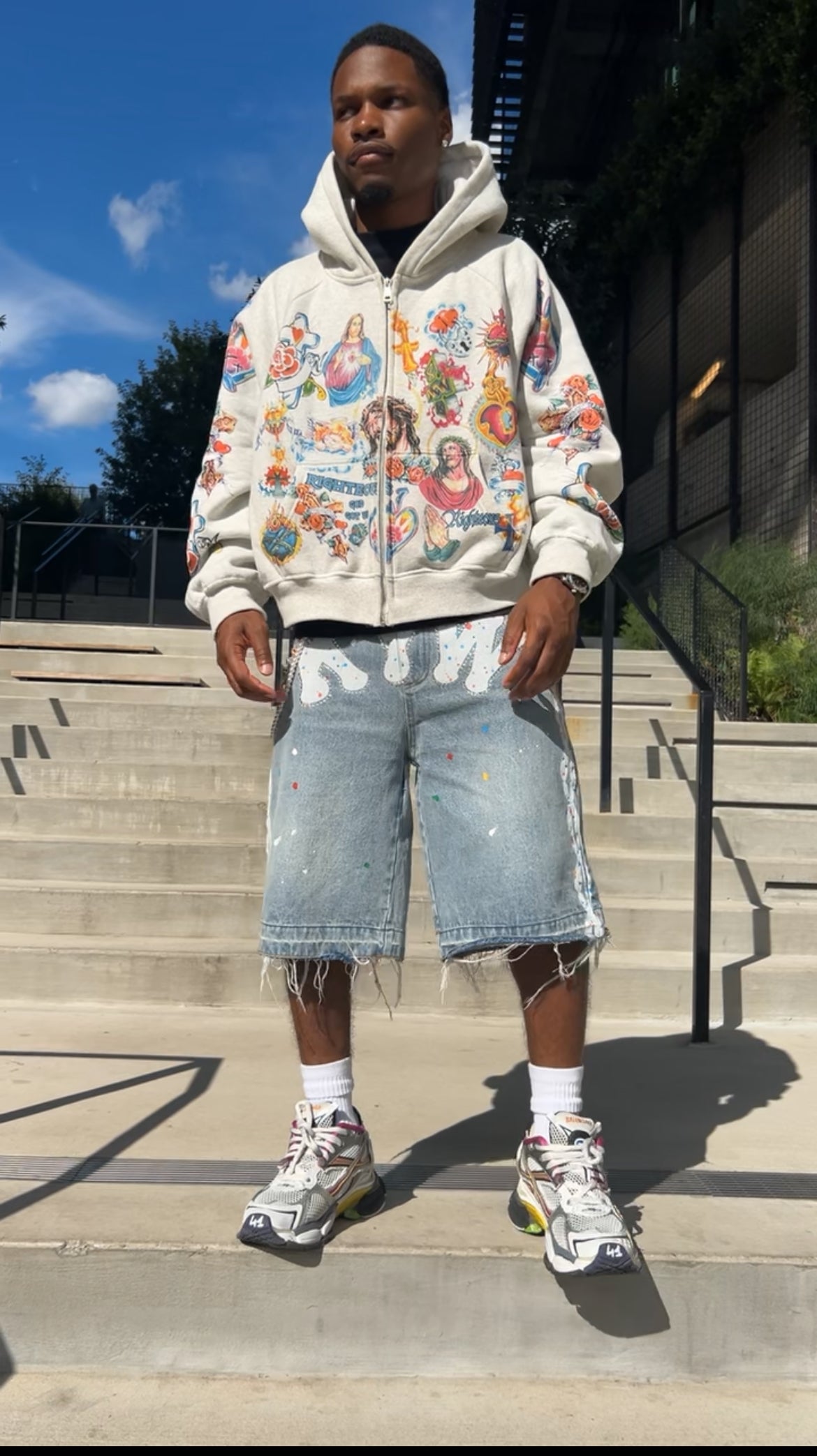 Blue KYW Chromosome Jorts