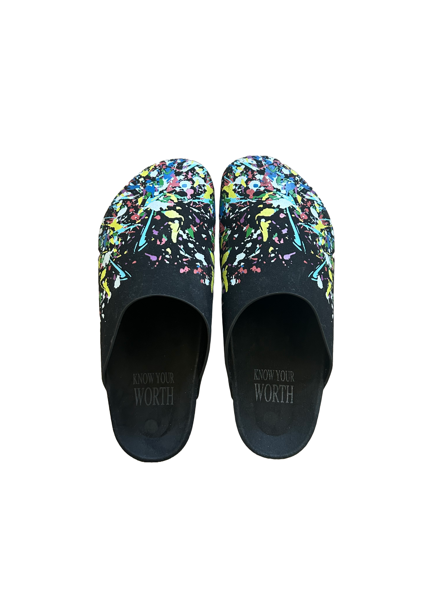 KYW Paint Splatter Clogs