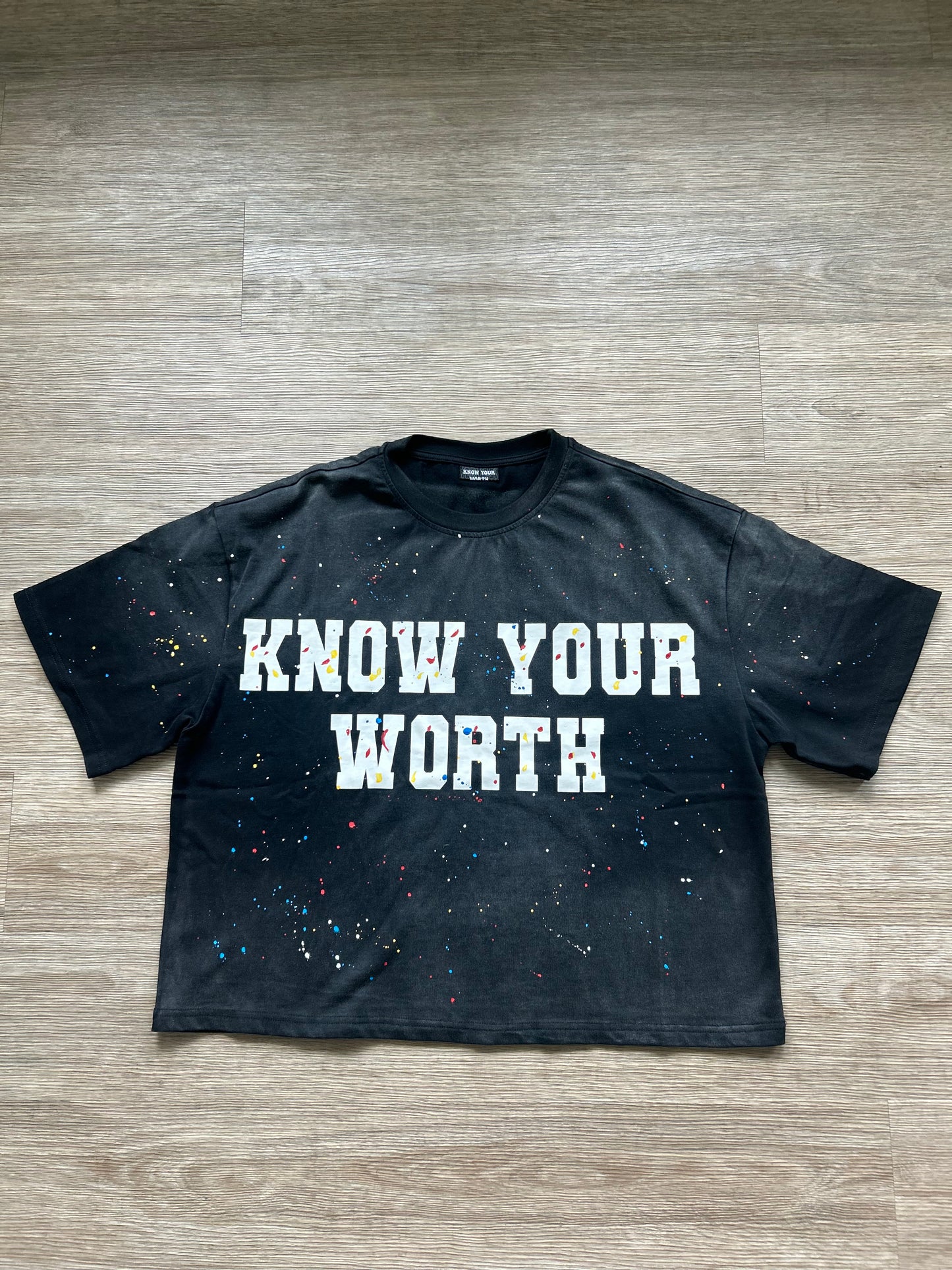 Black Know Your Worth Tshirt
