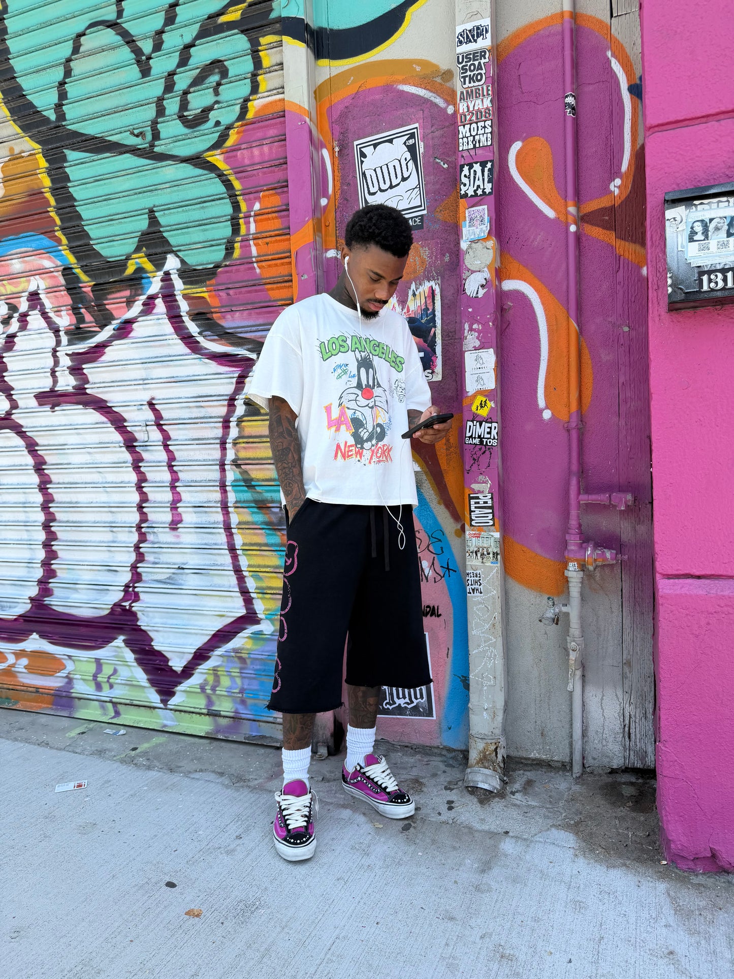 Black York 3/4 Shorts