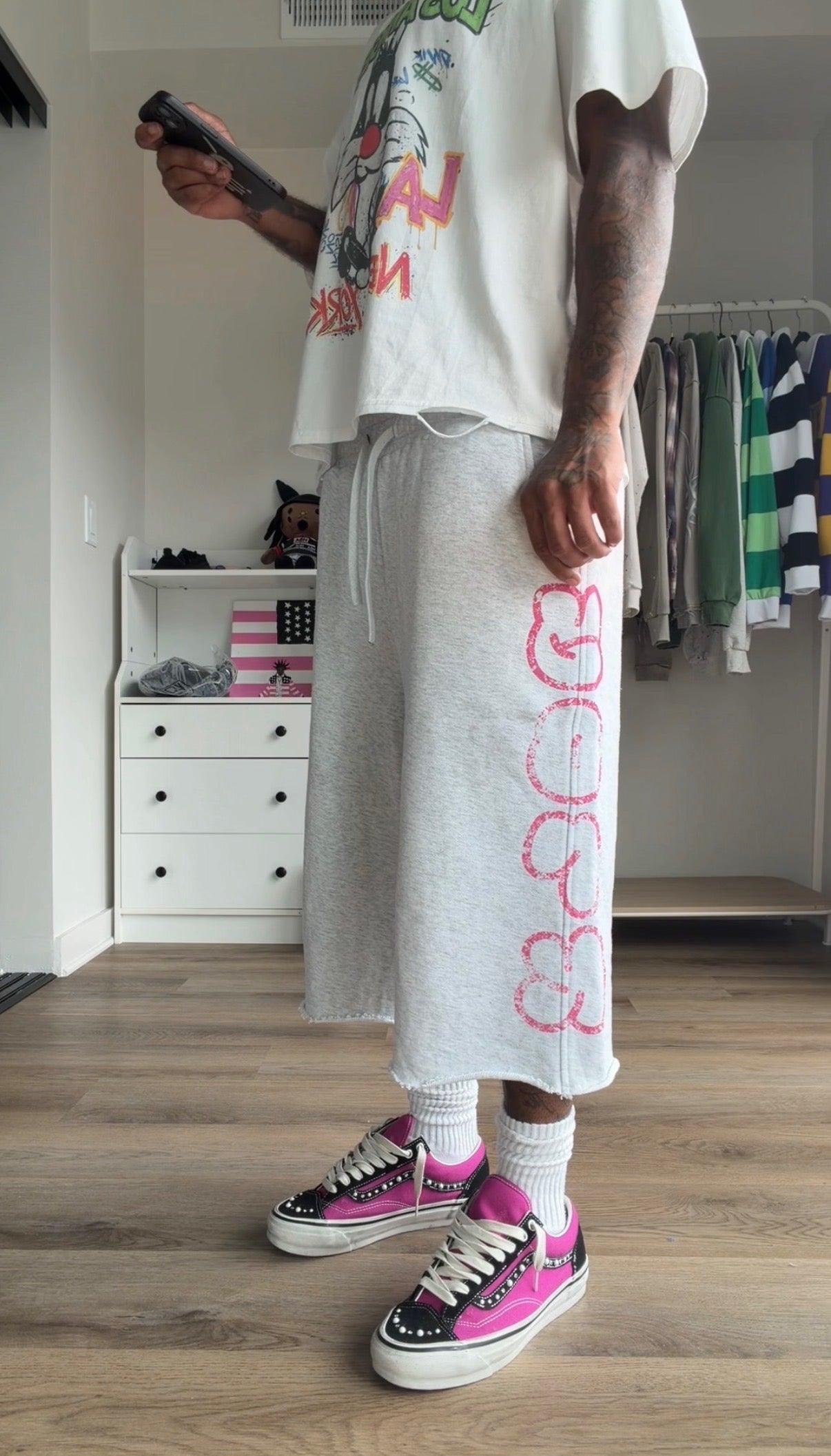 Grey York 3/4 Shorts