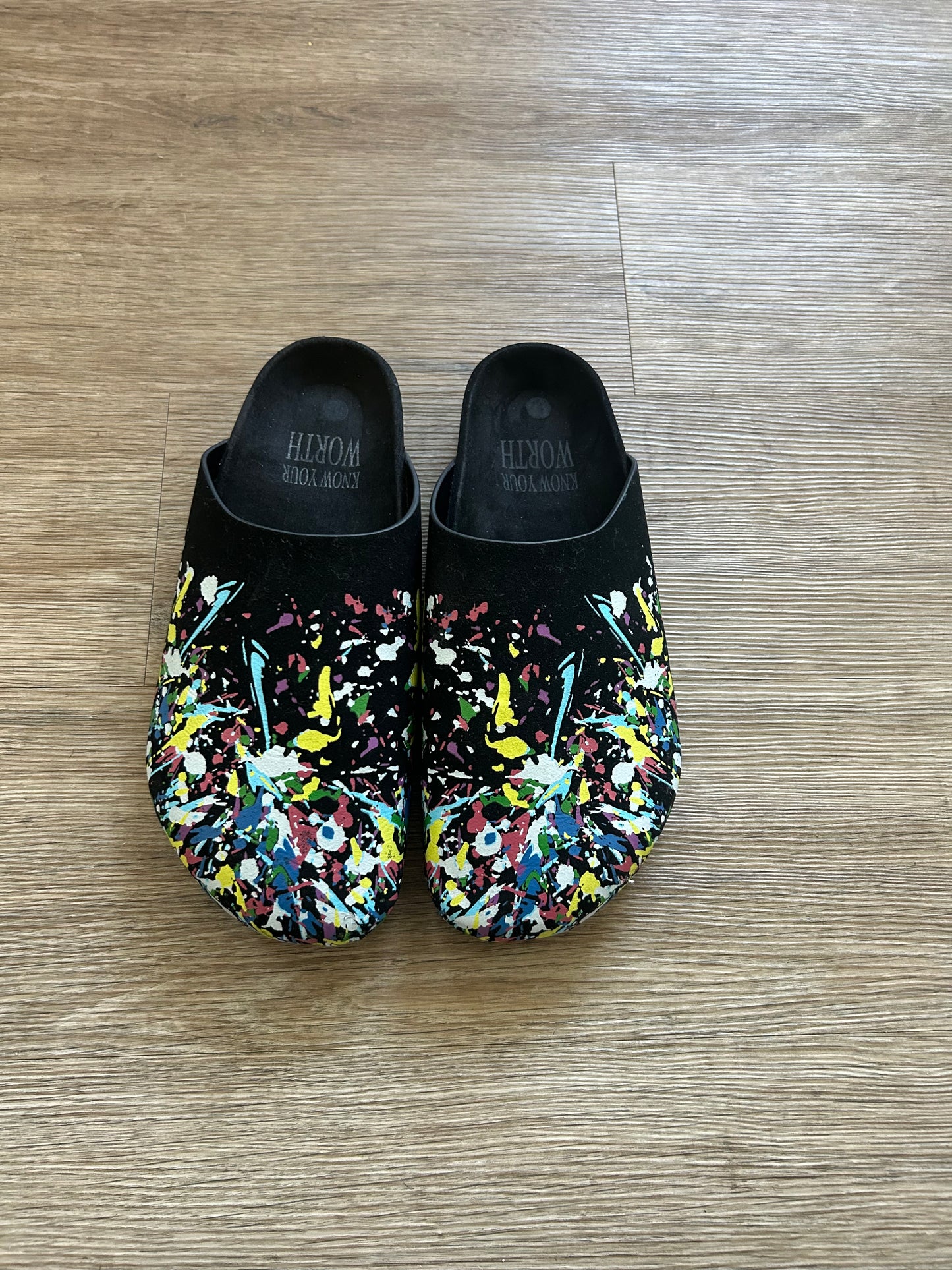 KYW Paint Splatter Clogs