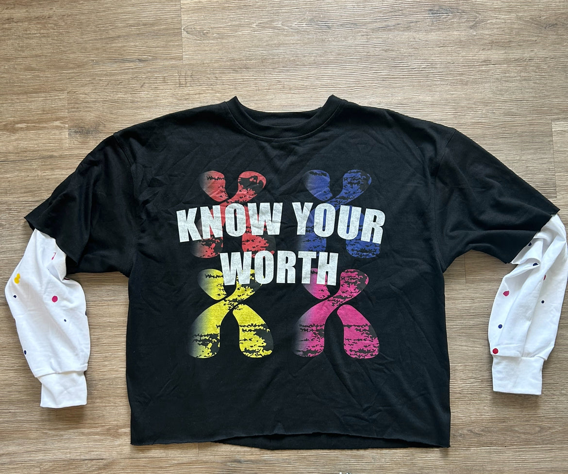 Know Your Worth Double Layer Longsleeve