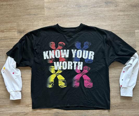 Know Your Worth Double Layer Longsleeve