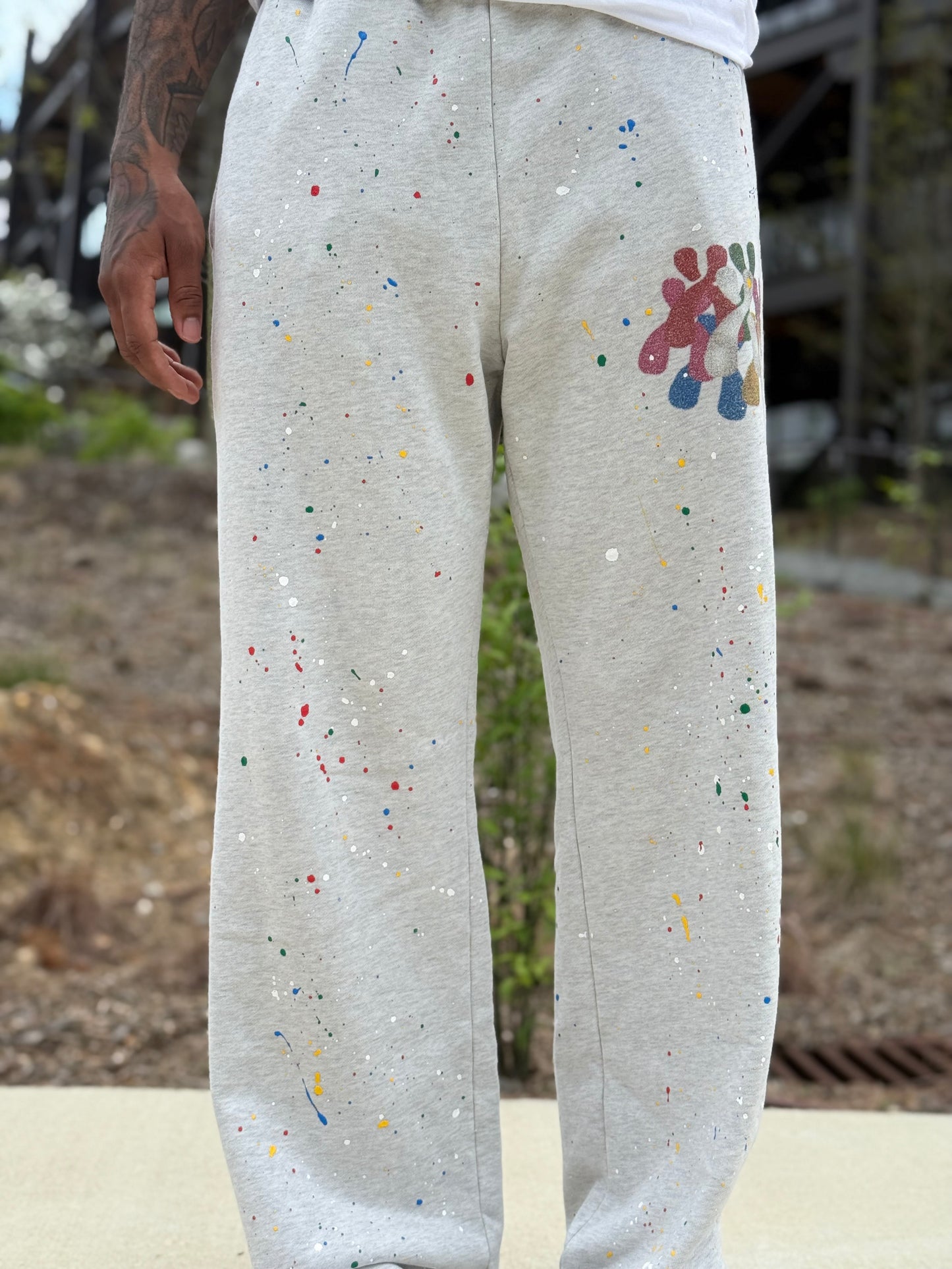 Grey Chromosome Sweatpants