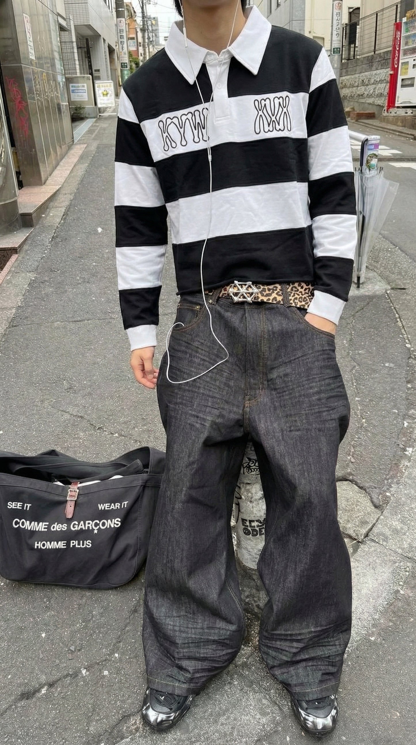 Black & White KYW Rugby TShirt