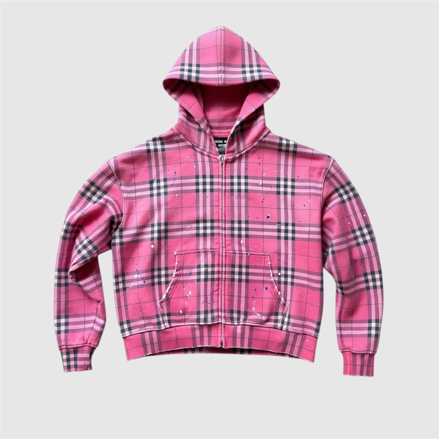 トップス PUNKANDYO PLAID ZIP UP HOODIE Pink Plaid Zipup – KYW MOVEMENT