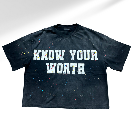 Black Know Your Worth Tshirt